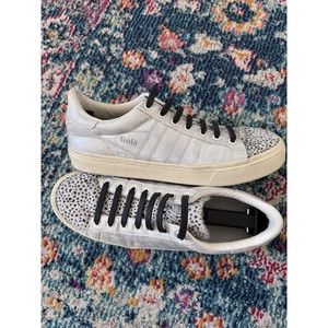 Gola Orchid II Cheetah and‎ Silver Sneakers Women's Size 10 CLA466
